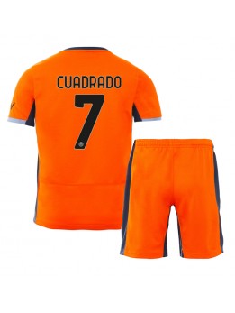 Otroški Nogometna dresi replika Inter Milan Juan Cuadrado #7 Tretji 2023-24 Kratek rokav (+ hlače)